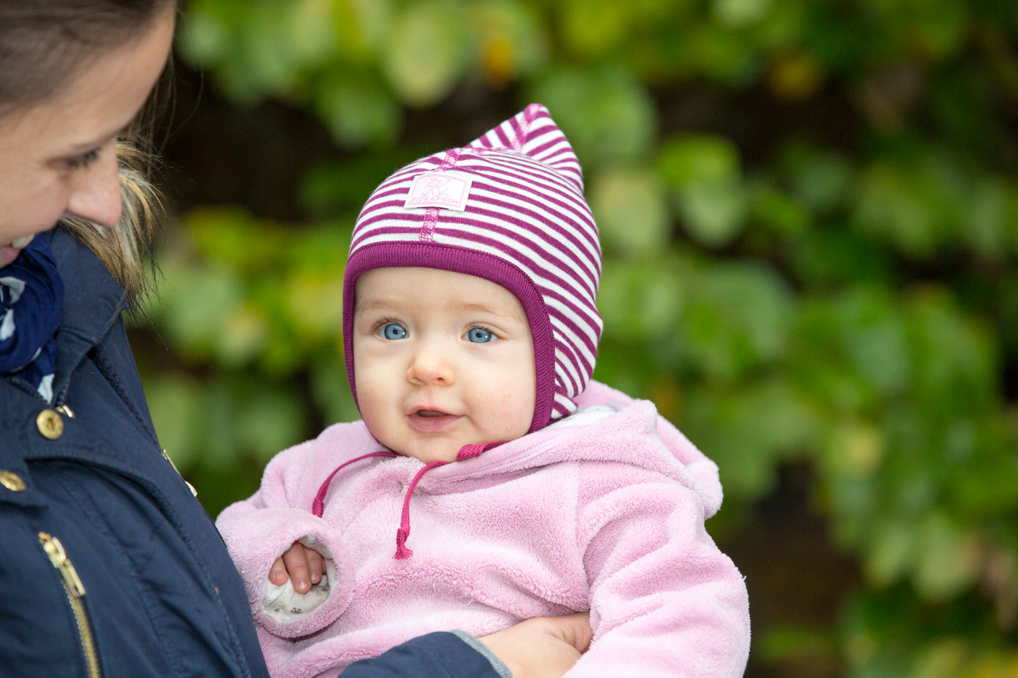 Wool-Silk Baby Bonnet "Zoe"