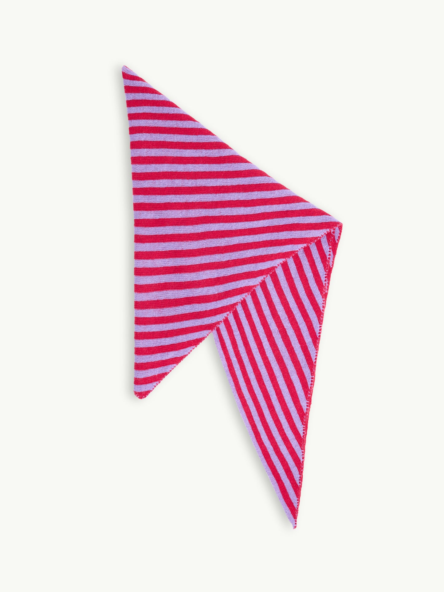 Woolen Stripe Triangle Scarf
