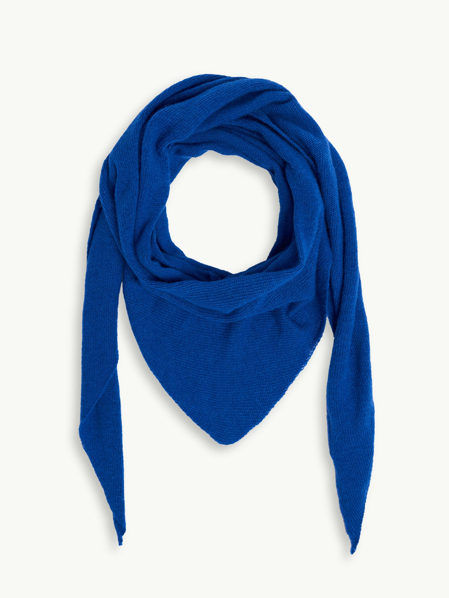Woolen Stripe Triangle Scarf