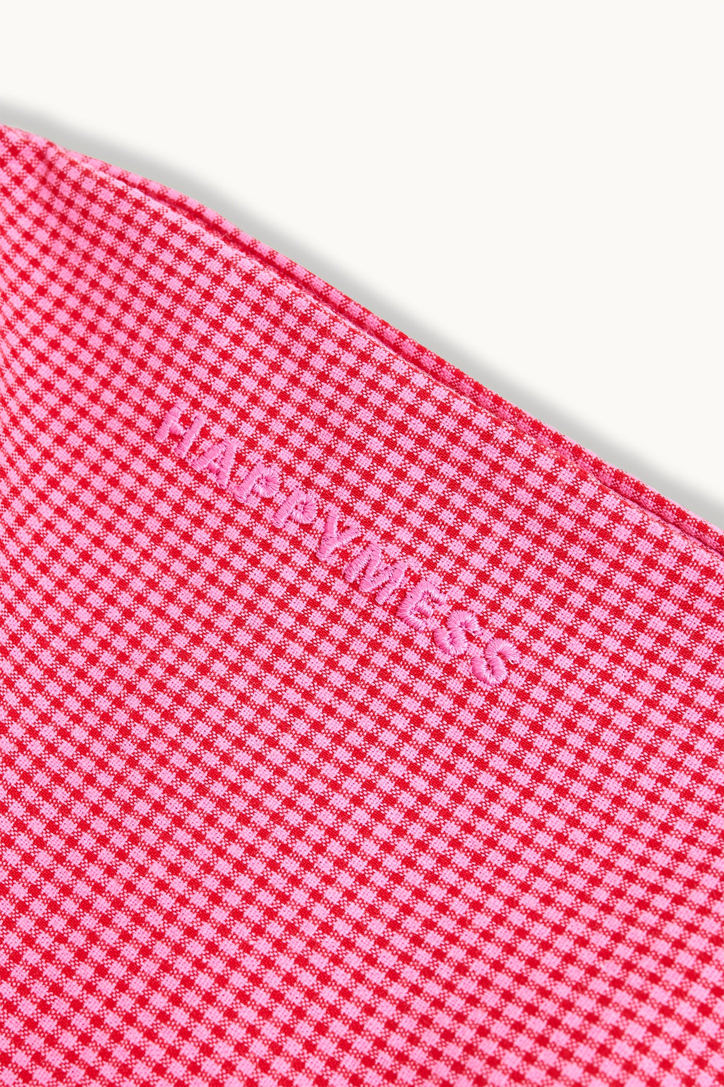 Vichy Frilled Trousers - Wild Berry