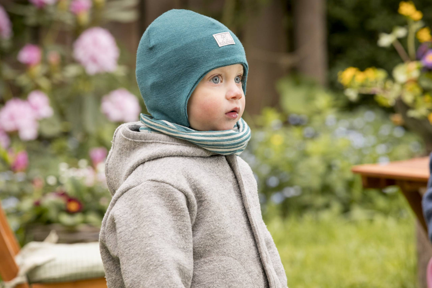 Wool-Silk Baby Bonnet "Radler"