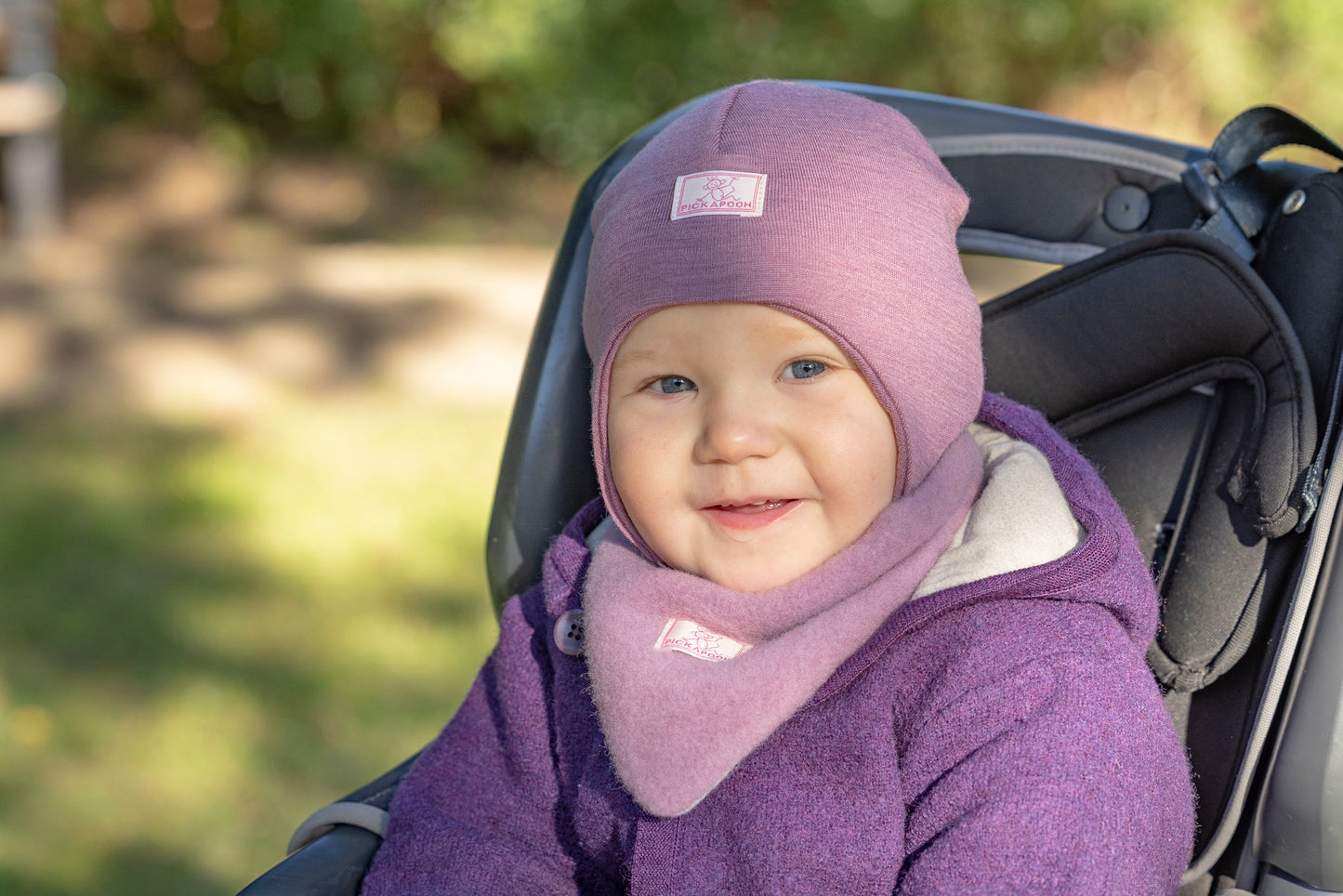 Wool-Silk Baby Bonnet "Radler"