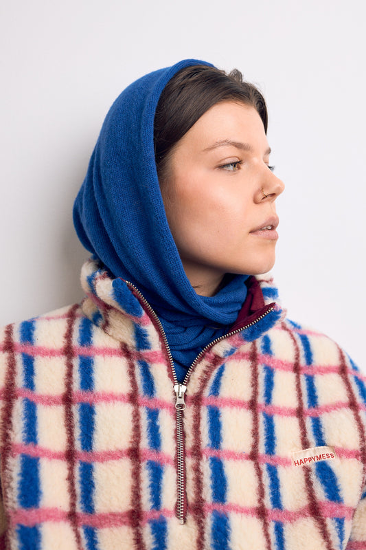 Woolen Stripe Triangle Scarf